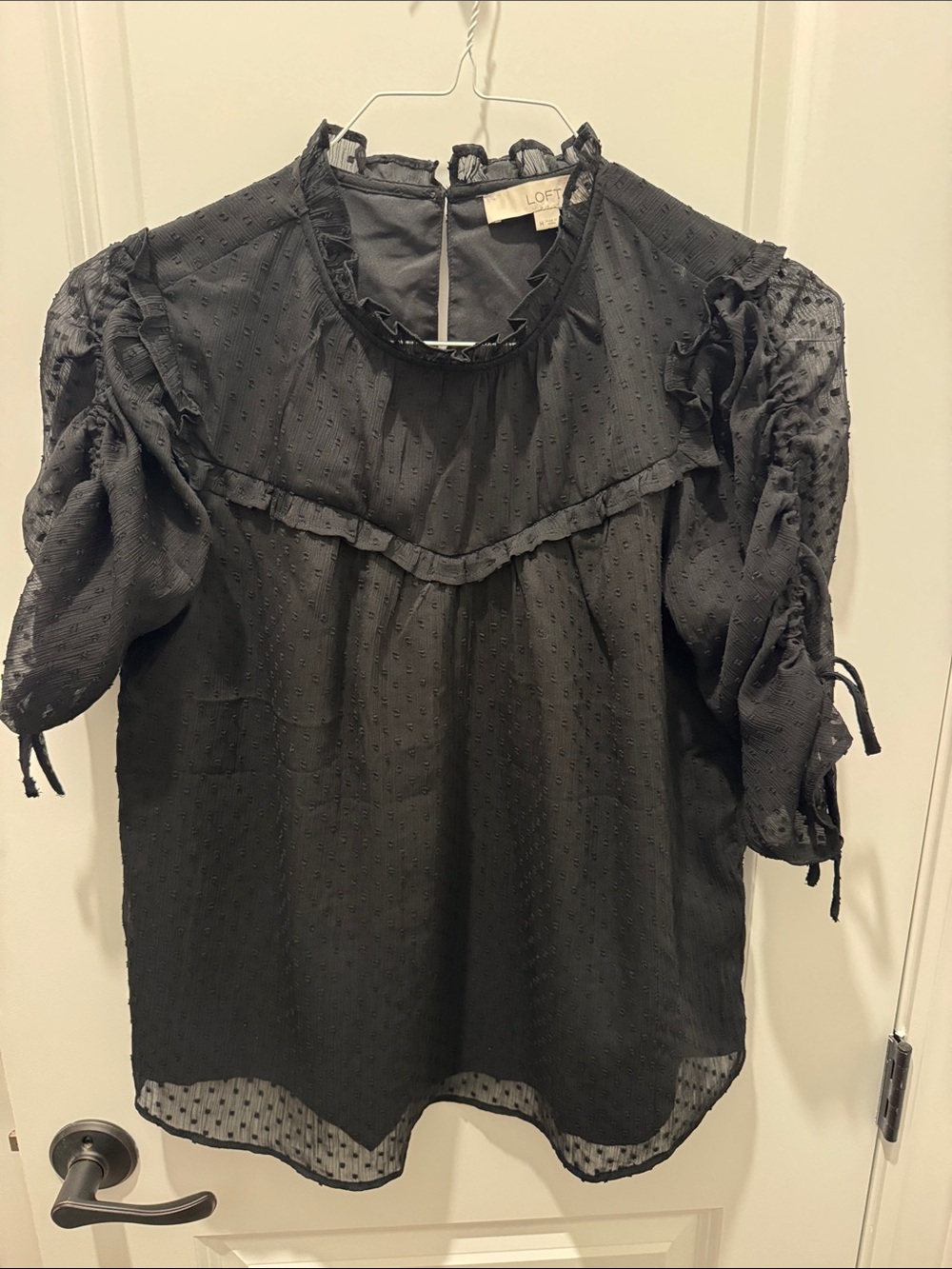 Loft Black Women’s Blouse - size Medium NWT